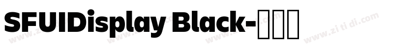 SFUIDisplay Black字体转换